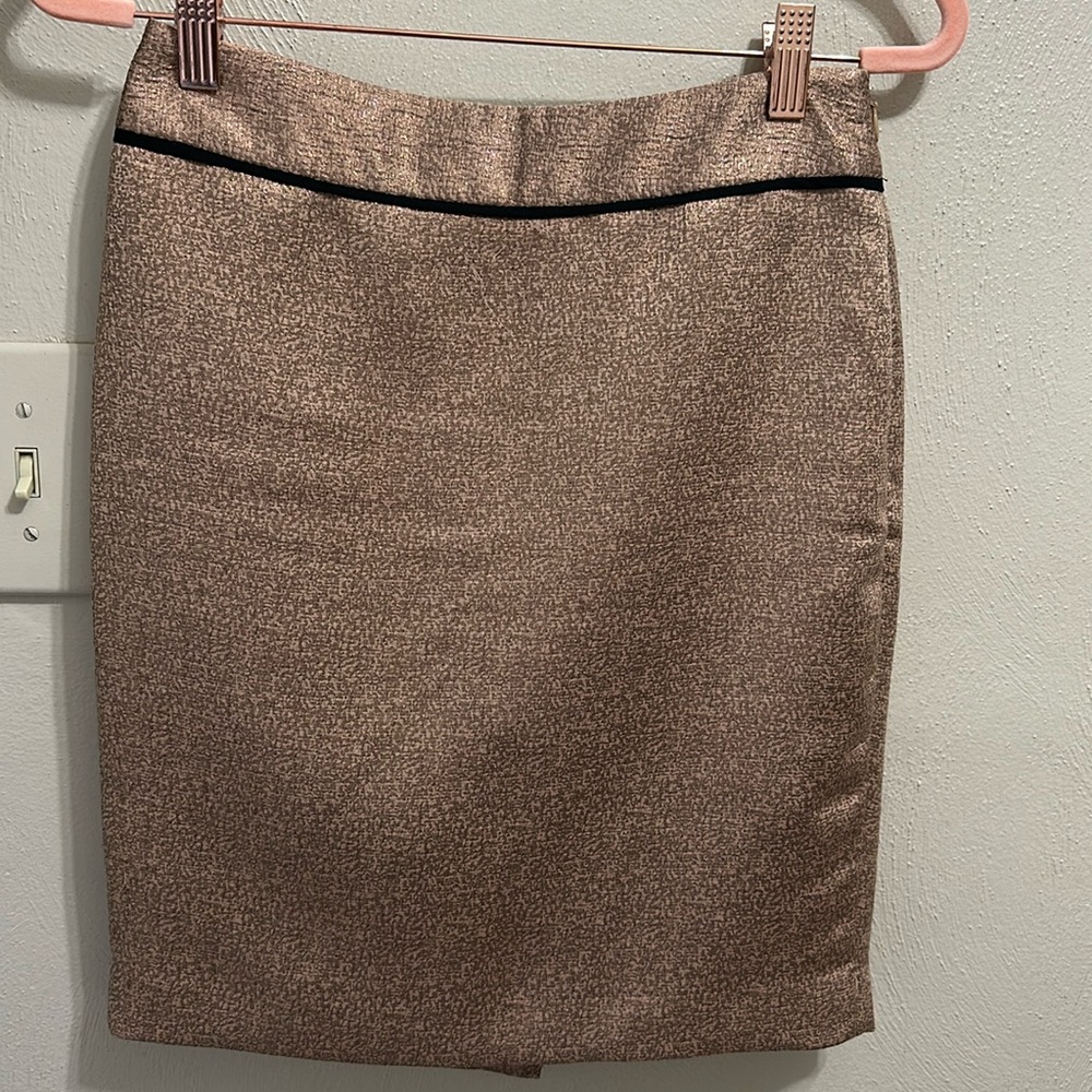 The Limited brown shimmer pencil skirt